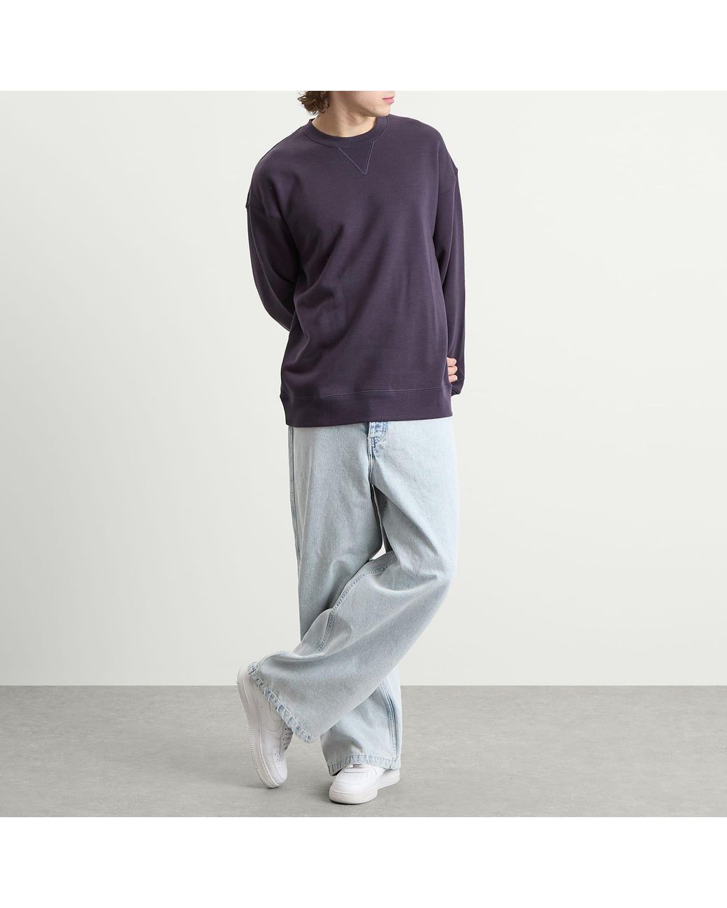 Nike Purple Wool Classics Wool Sweatshirt