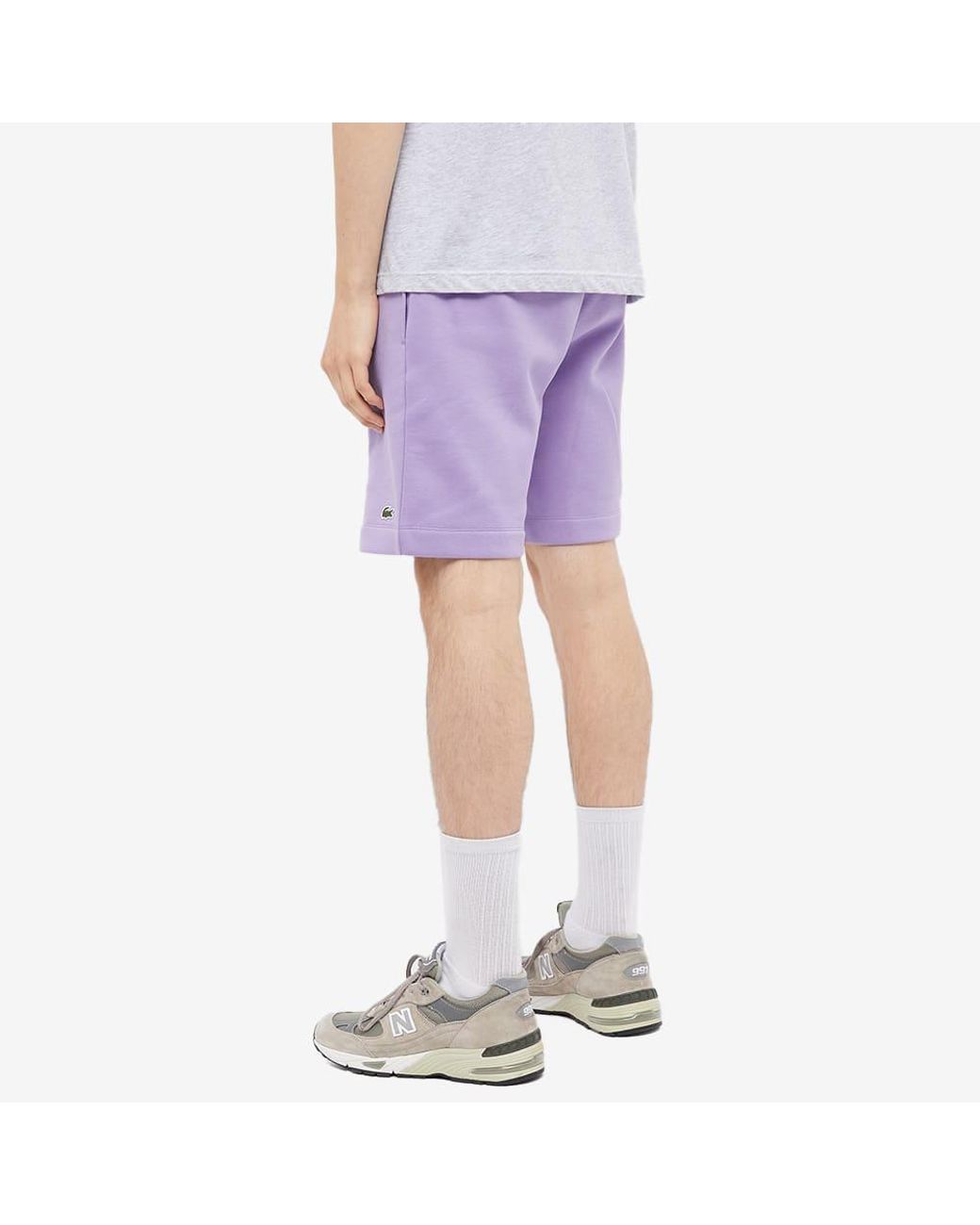 Lacoste Classic Sweat Shorts in Purple for Men | Lyst Canada