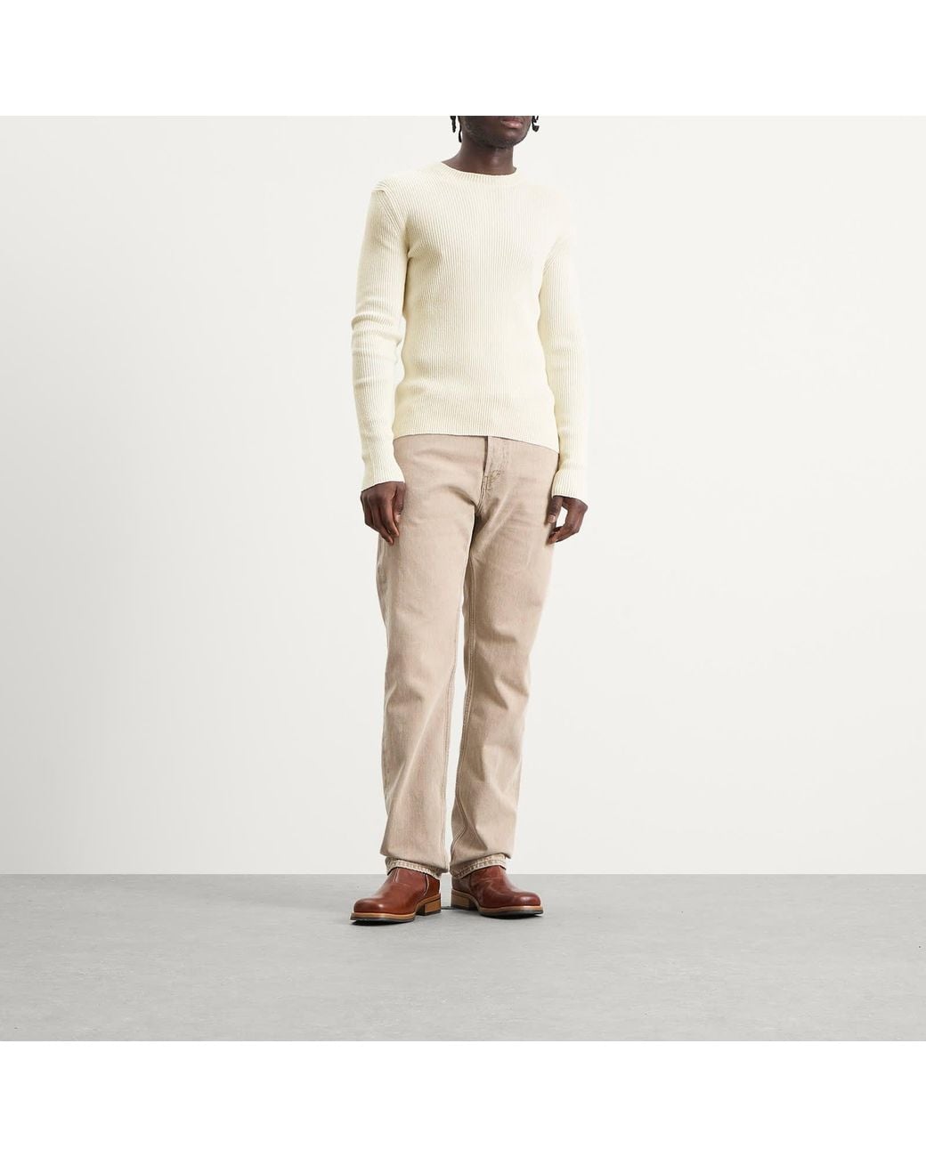 Our Legacy White Silk Compact Roundneck for men