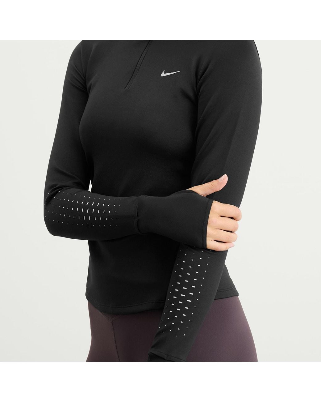 Nike Black Nike Reflective Half Zip