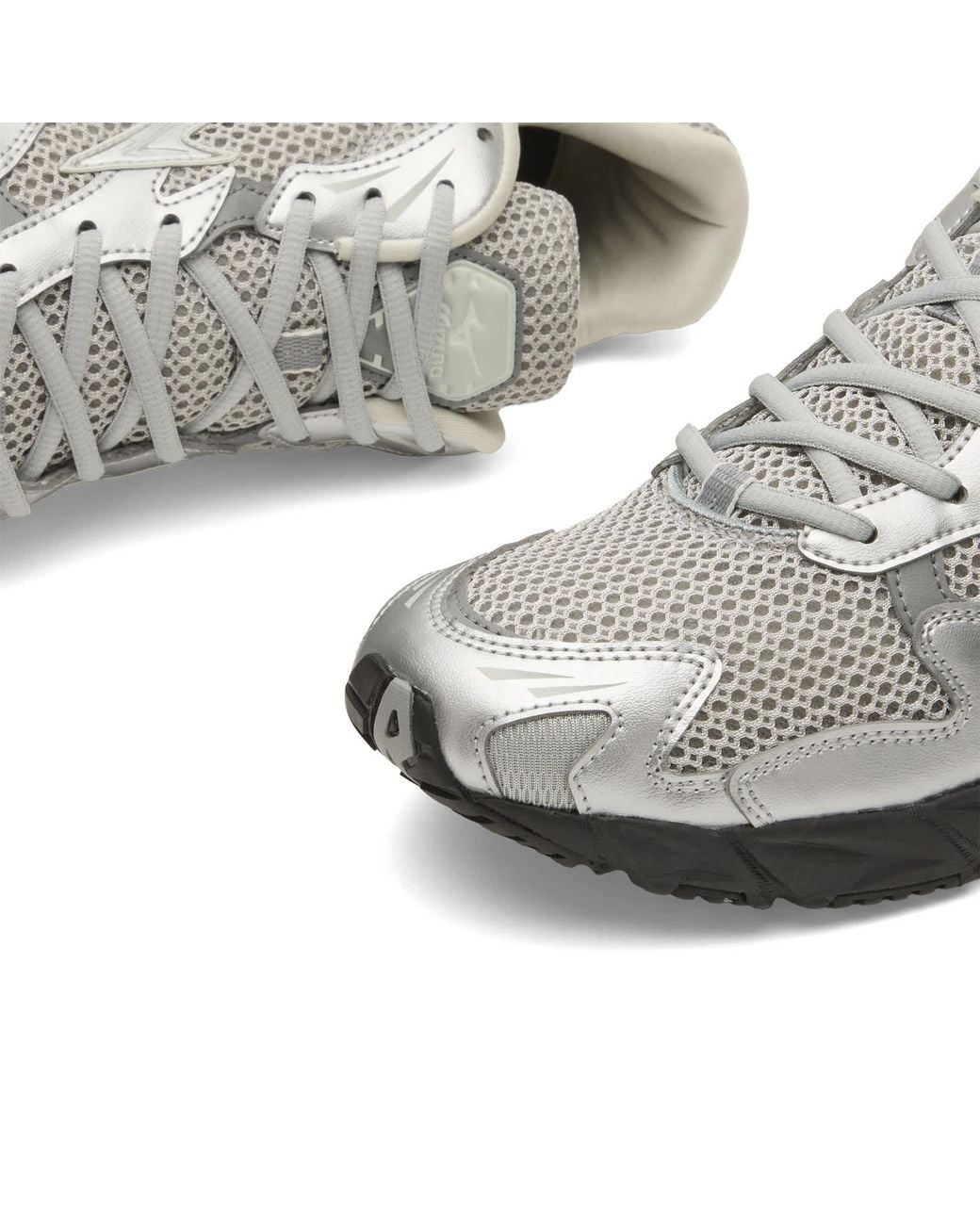 Mesh Rider Logo Mizuno Wave Rider 10 Sneakers in White for Men | Lyst