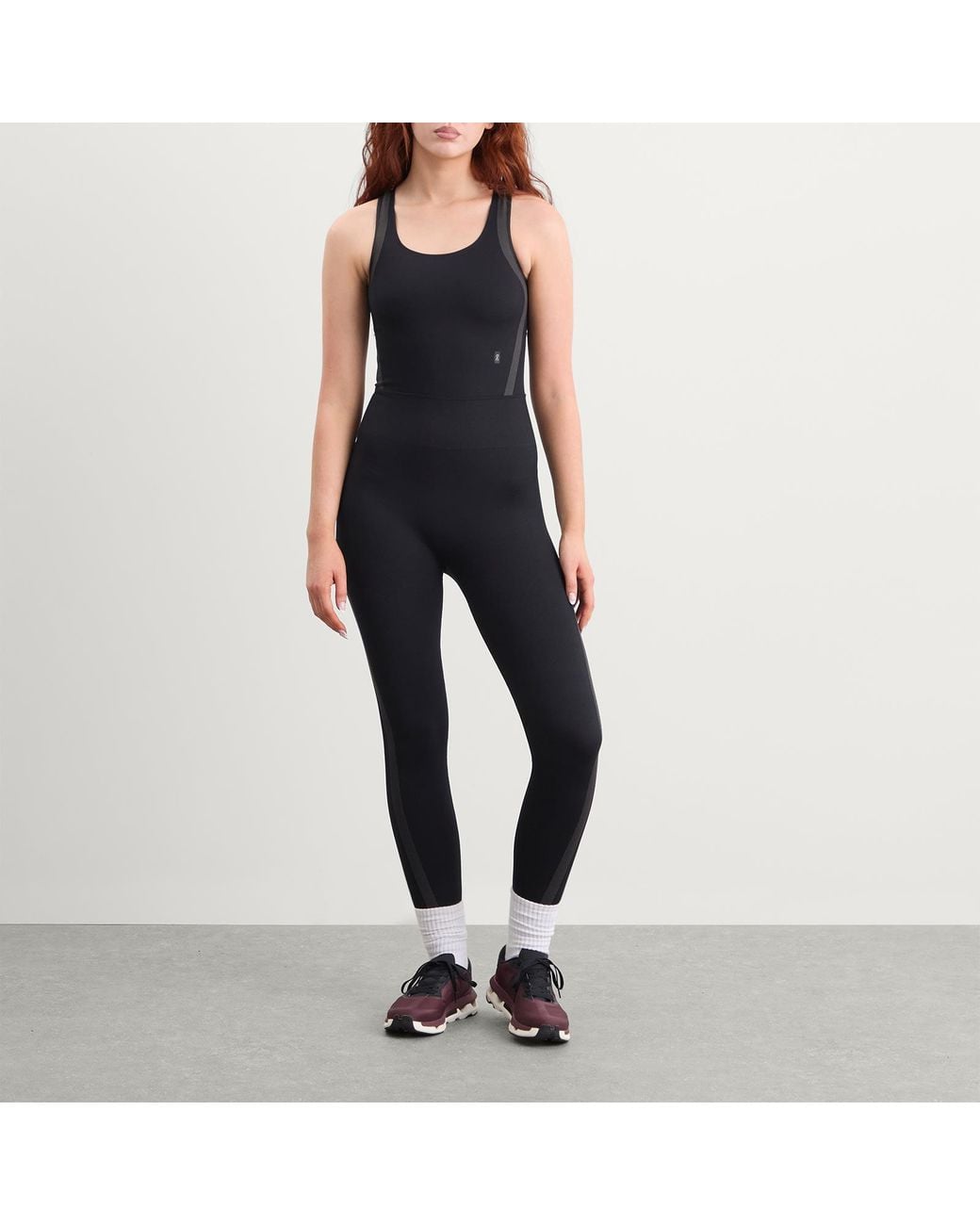 On Shoes Black Studio Knit Bodysuit 7/8