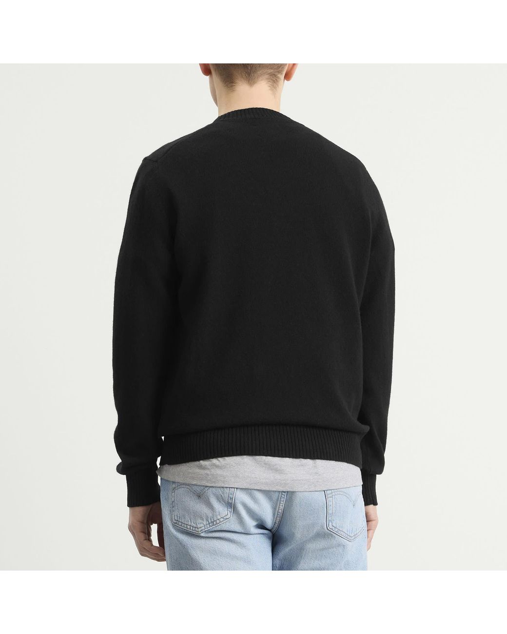 Norse Projects Standard Lambswool Knit Jumper in Black for Men | Lyst UK