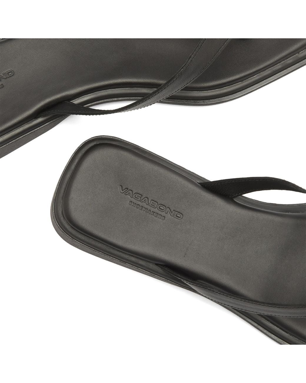 Vagabond Brown Izzy Leather Flip Flops