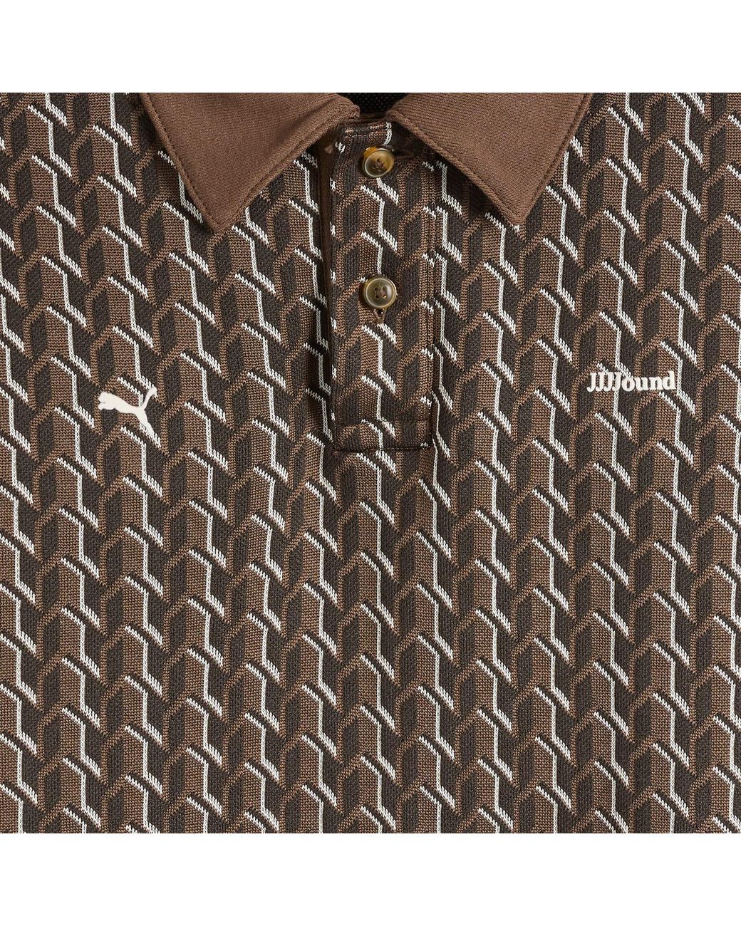 PUMA X Jjjjound T7 Long Sleeve Polo in Brown | Lyst