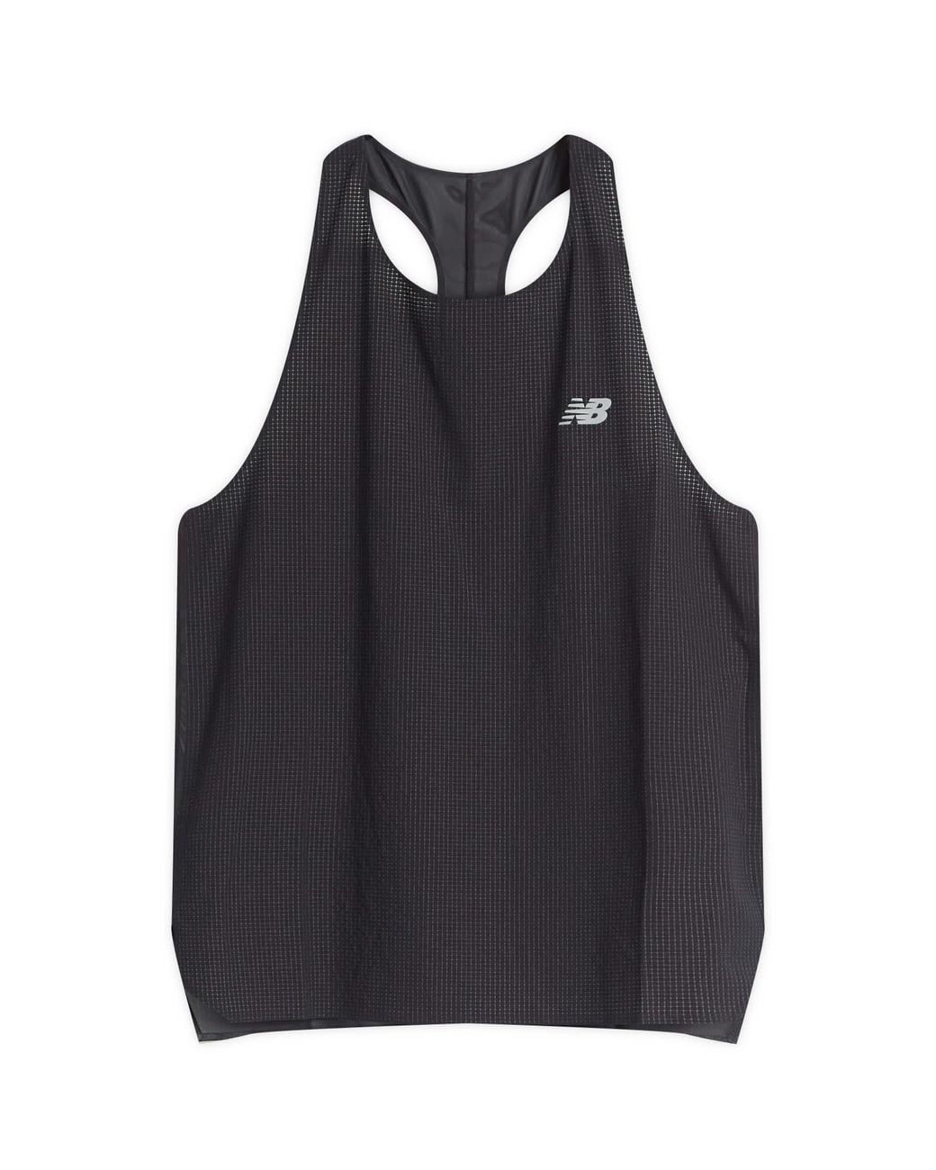 New Balance Race Day Ultra Light Singlet in Black | Lyst