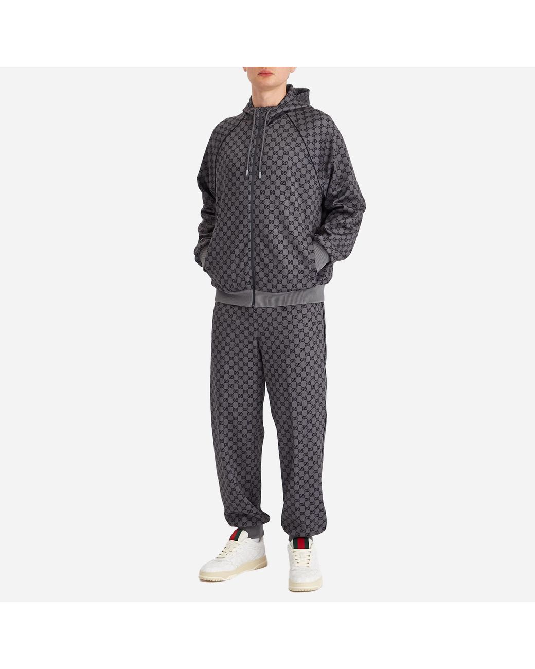 Gucci Light Neoprene Zip Through Jacket in Gray for Men | Lyst
