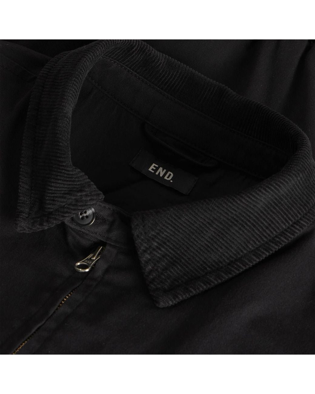 END. Black Monogram Jacket for men