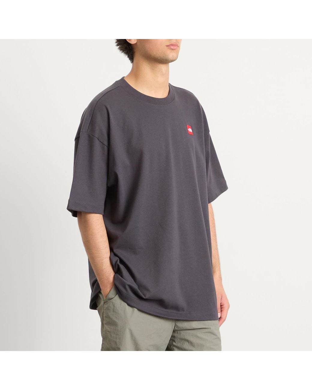The North Face Gray Redbox T-Shirt for men