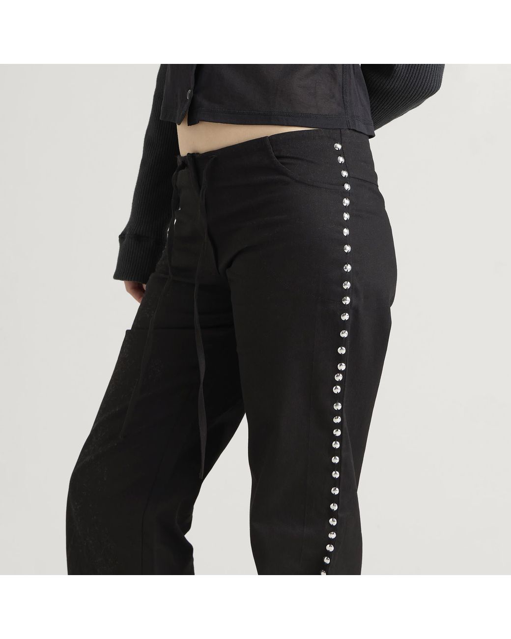 GIMAGUAS Black Delya Studded Trousers