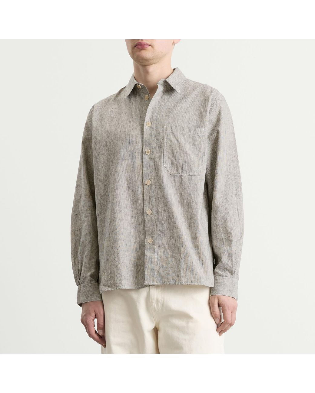 Folk Gray Easy Fit Shirt for men