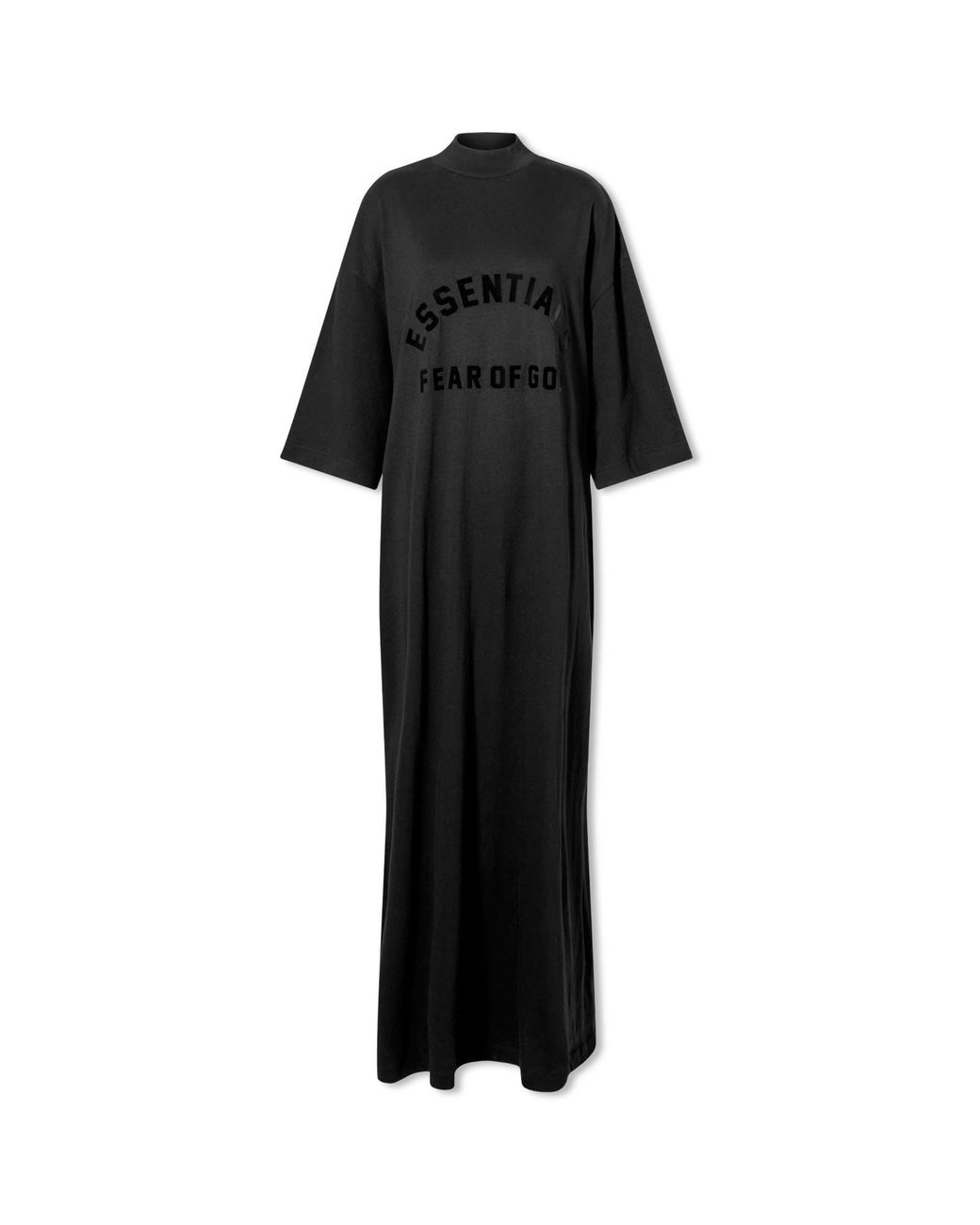 ワンピース Fear of God Women's Essentials 3/4 Sleeve Dress Fear of God Essentials Women's Off Black 3/4 Sleeve T-Shirt