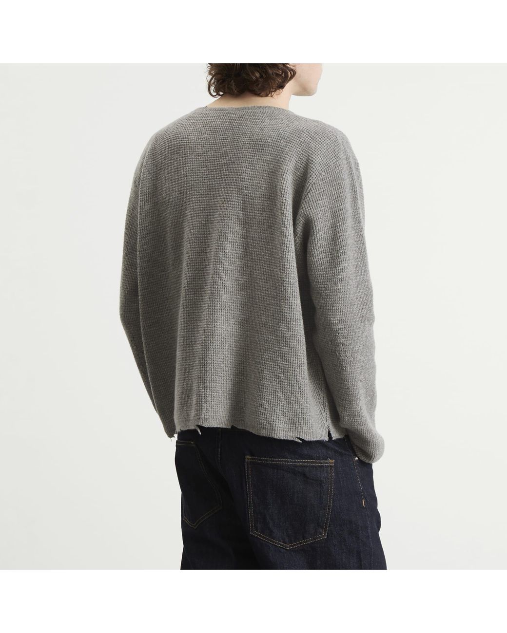 Second/Layer Gray Second Layer Friends Pullover Sweater for men