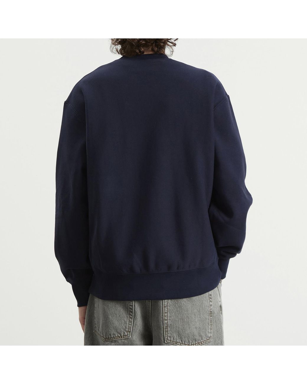 Champion Blue Reverse Weave Fleece Sweatshirt for men