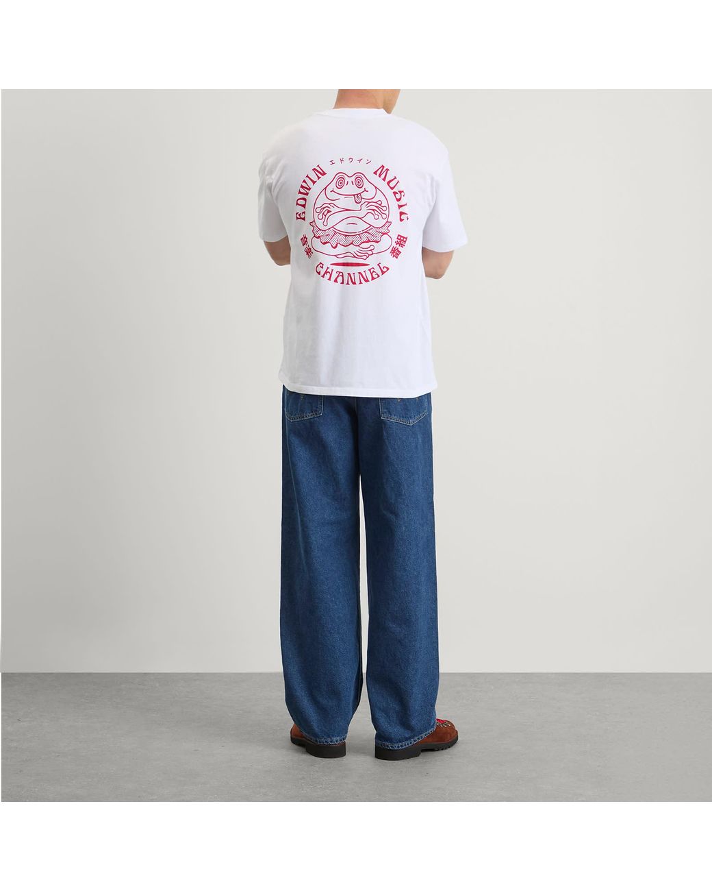 Edwin White Music Channel T-Shirt for men