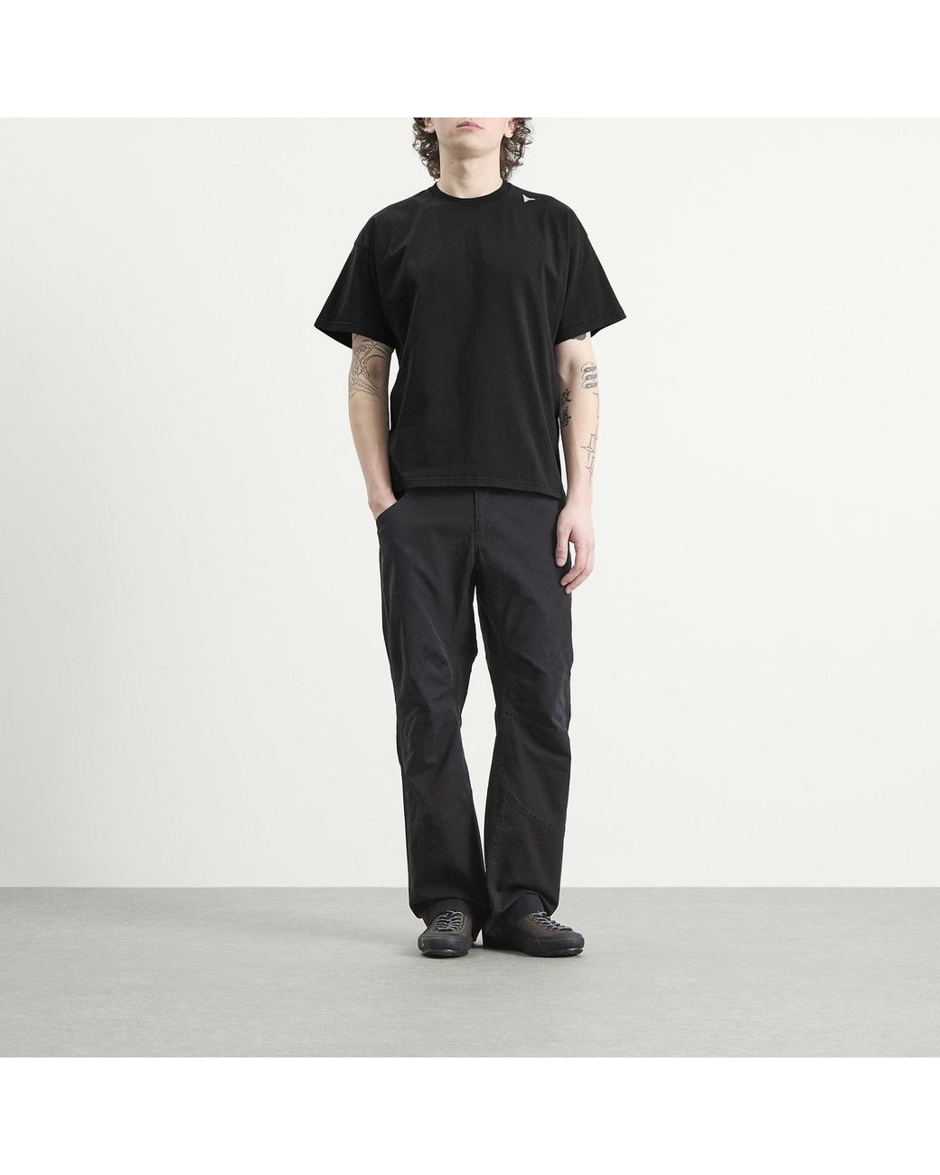 Roa Black Logo T-Shirt for men
