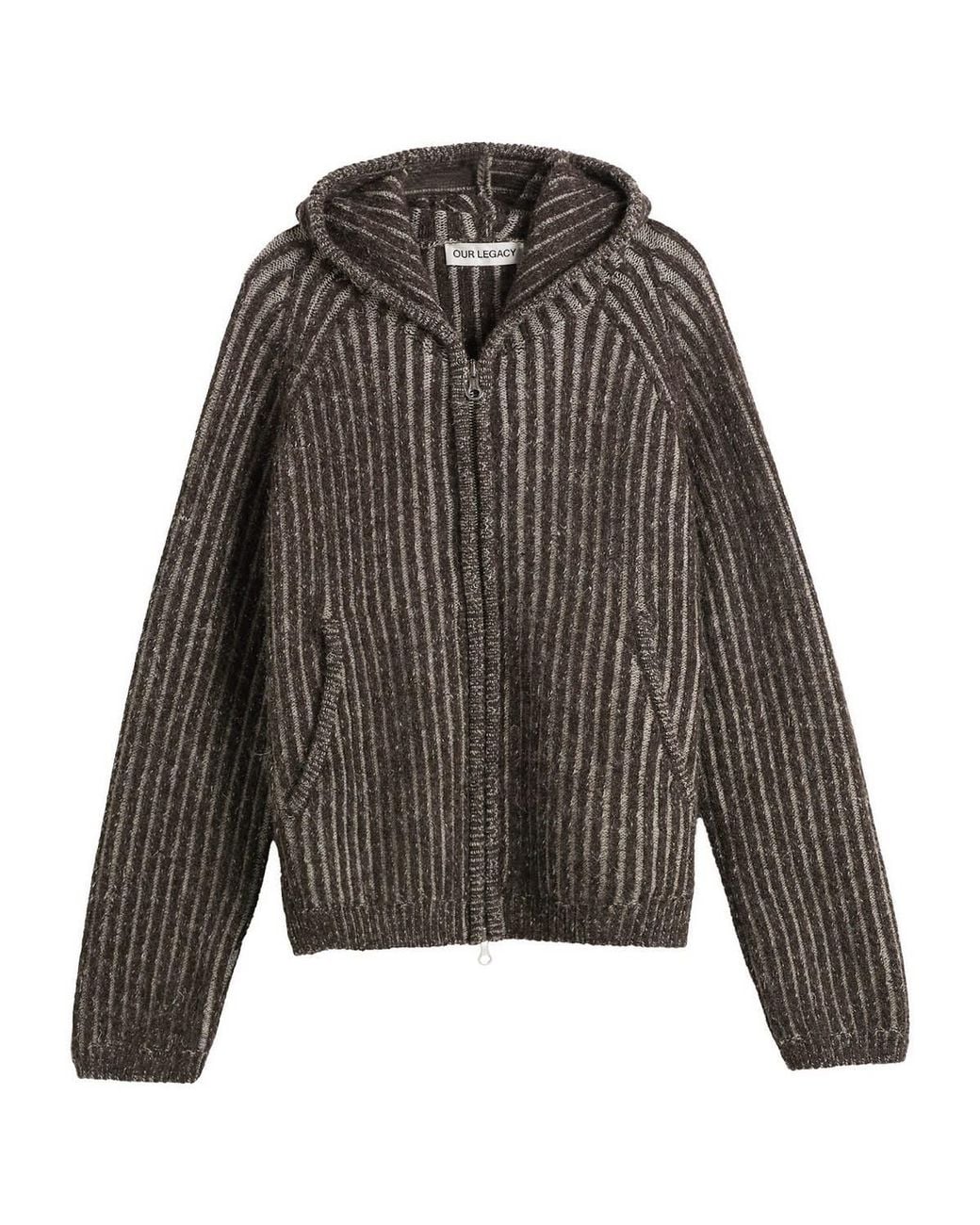 Our Legacy Gray Level Wool Hood for men
