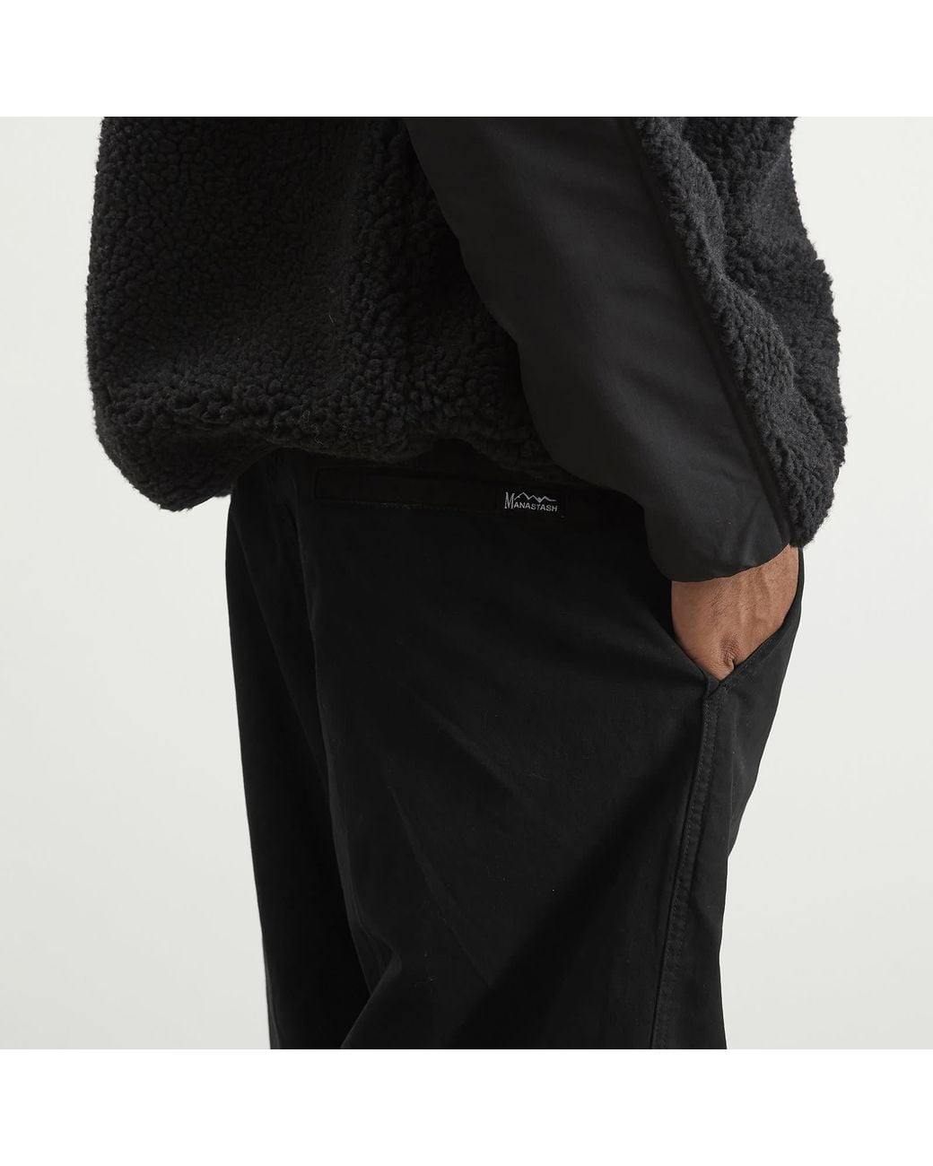Manastash Black Flex Climber String Pants for men