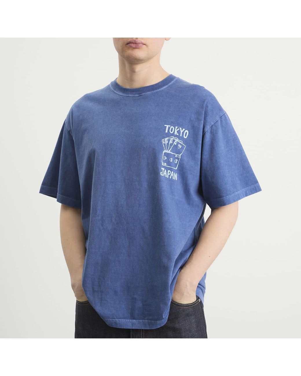 Neighborhood Blue Ss-14 Good Luck T-Shirt for men