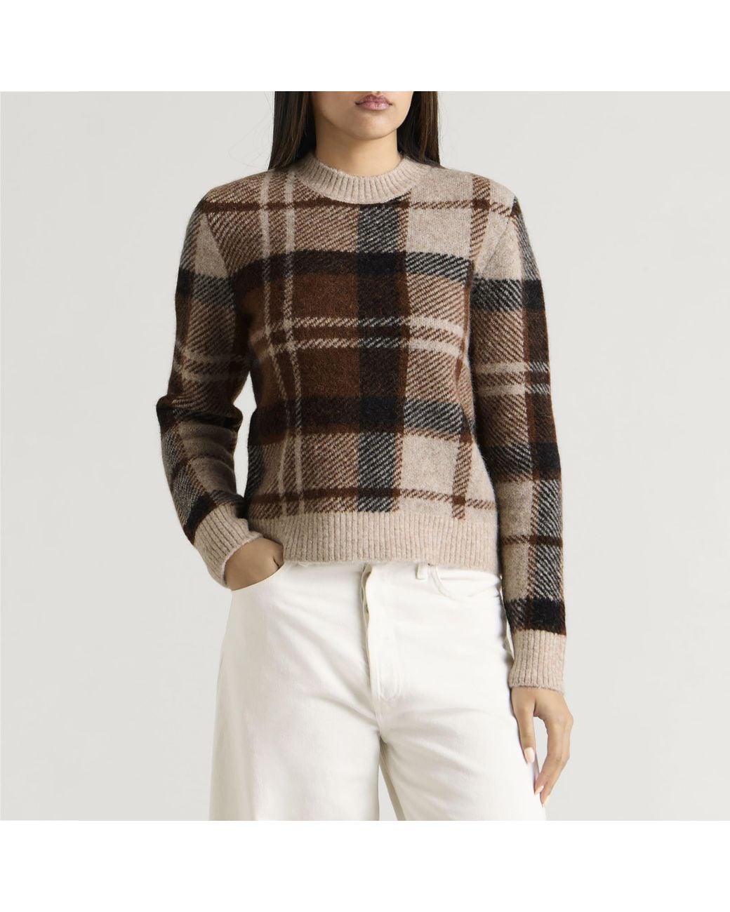 Barbour Brown Glendyn Knitted Jumper