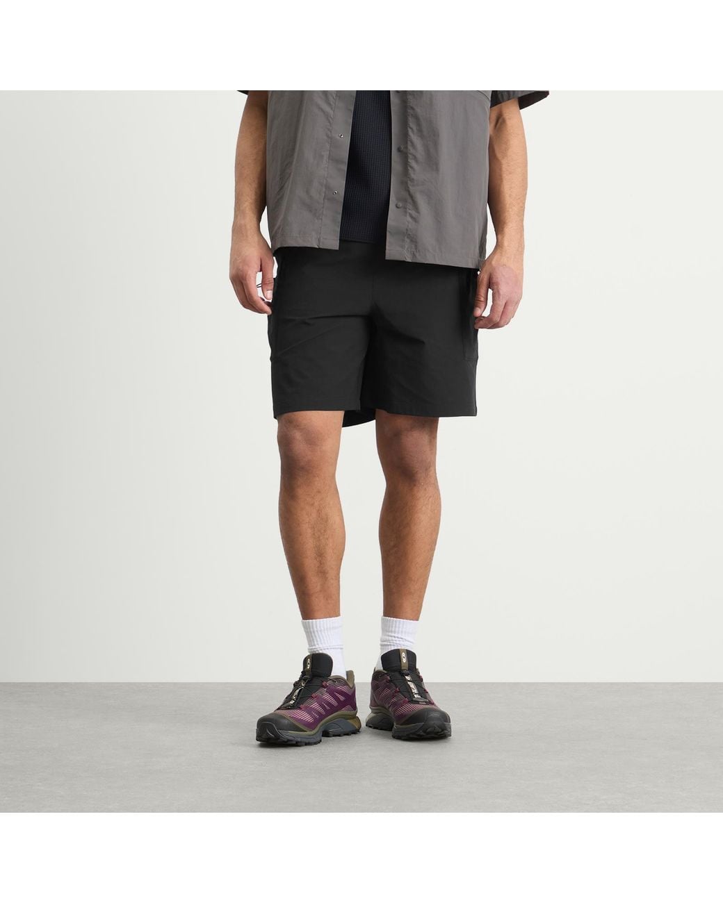 Mellow Clo Black Forage Shorts for men