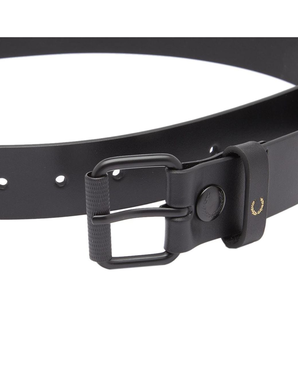 Fred Perry Leather Belt in Black for Men | Lyst