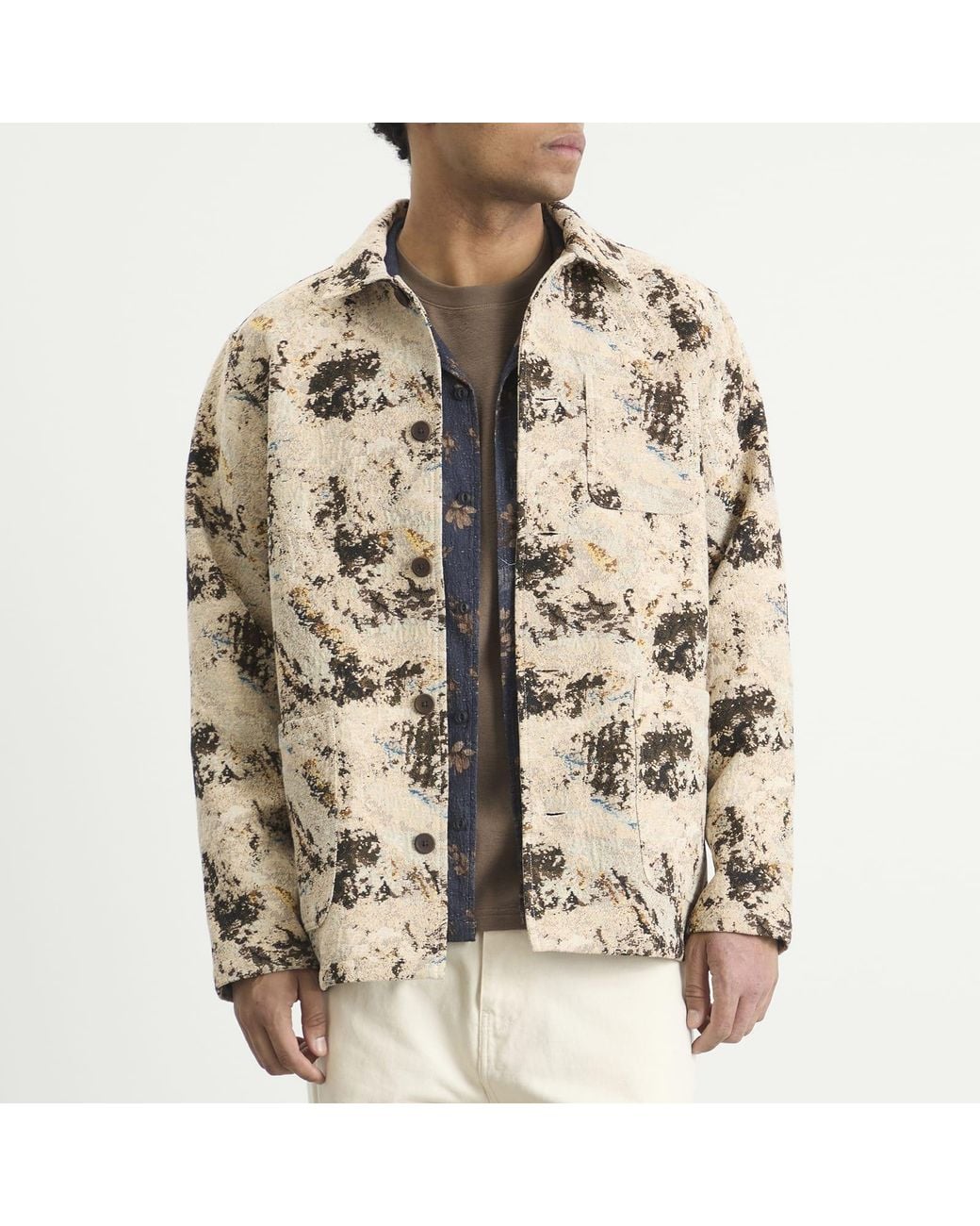 Kestin Brown Jacquard Ormiston Jacket for men