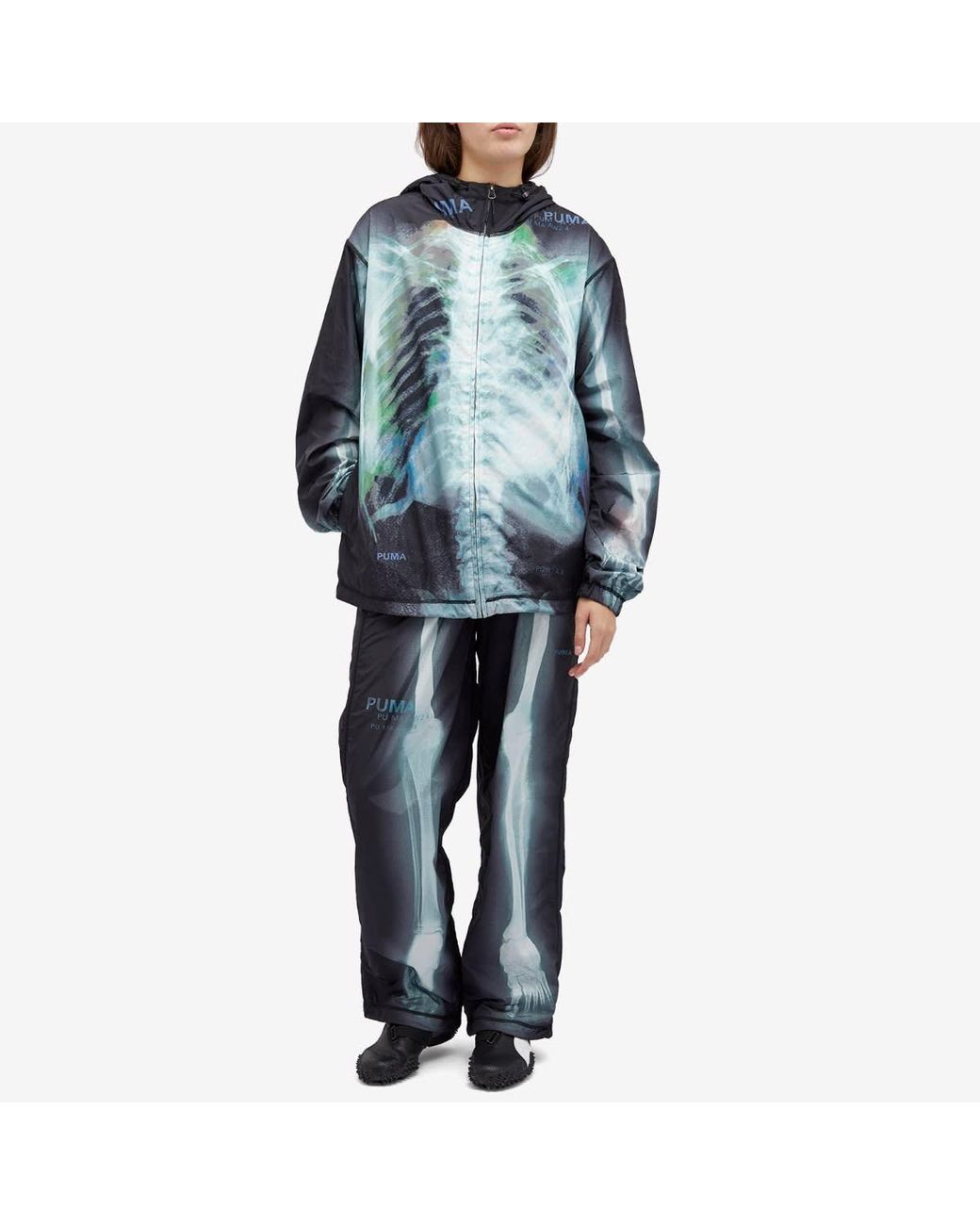 PUMA Water Repellent Printed Lightweight Jacket in Black Lyst