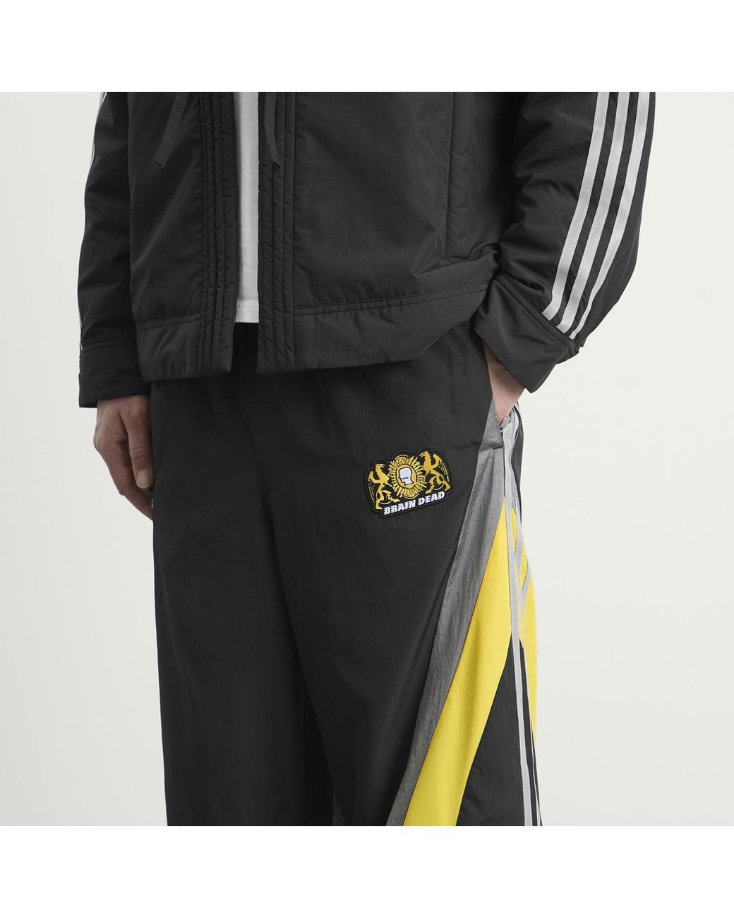 Adidas Gray X Brain Dead Track Pant for men