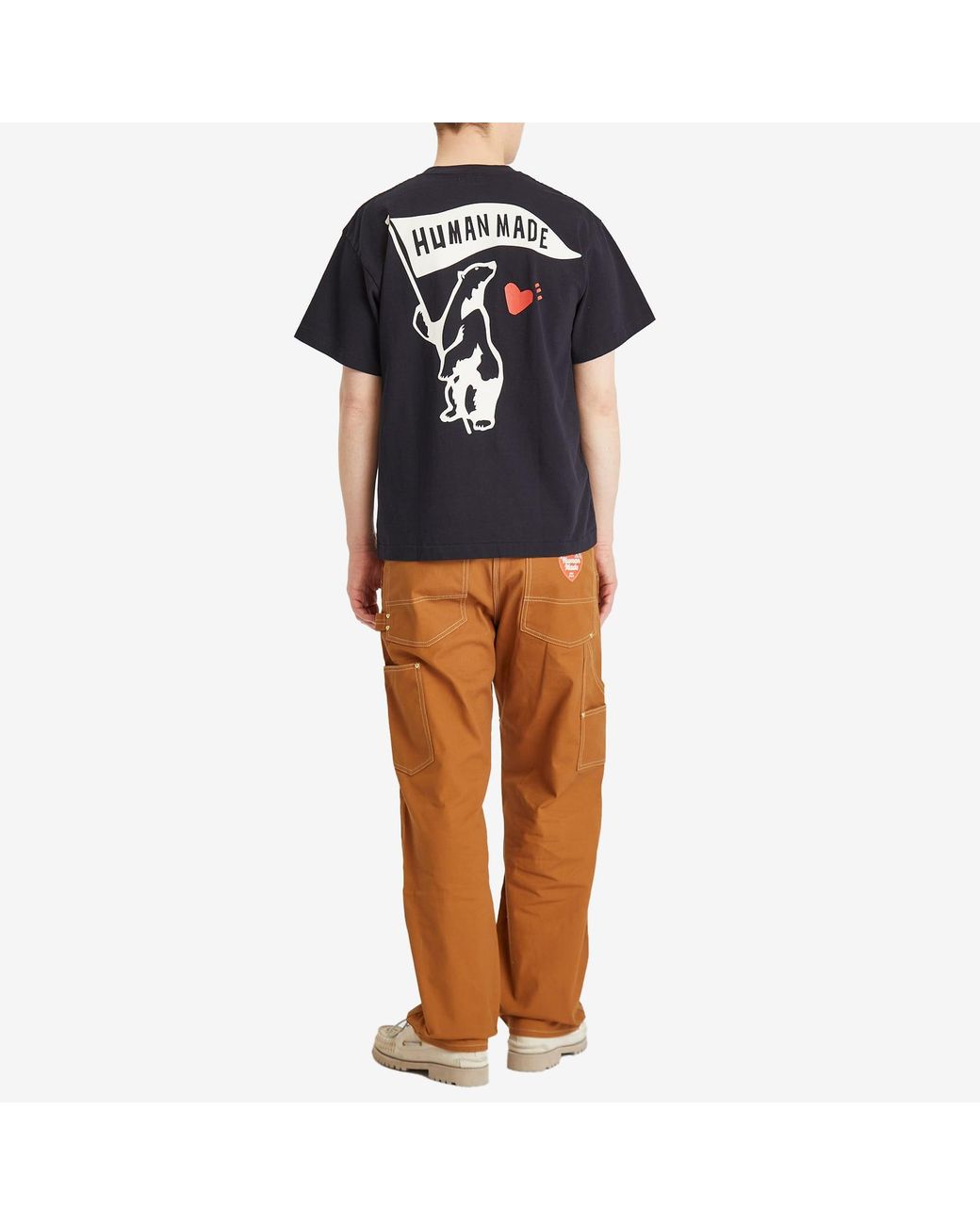 【HUMAN MADE】Polar Bear Flag T-Shirt ヒューマンメイド Human Made Polar Bear Flag T-Shirt in Black for Men | Lyst
