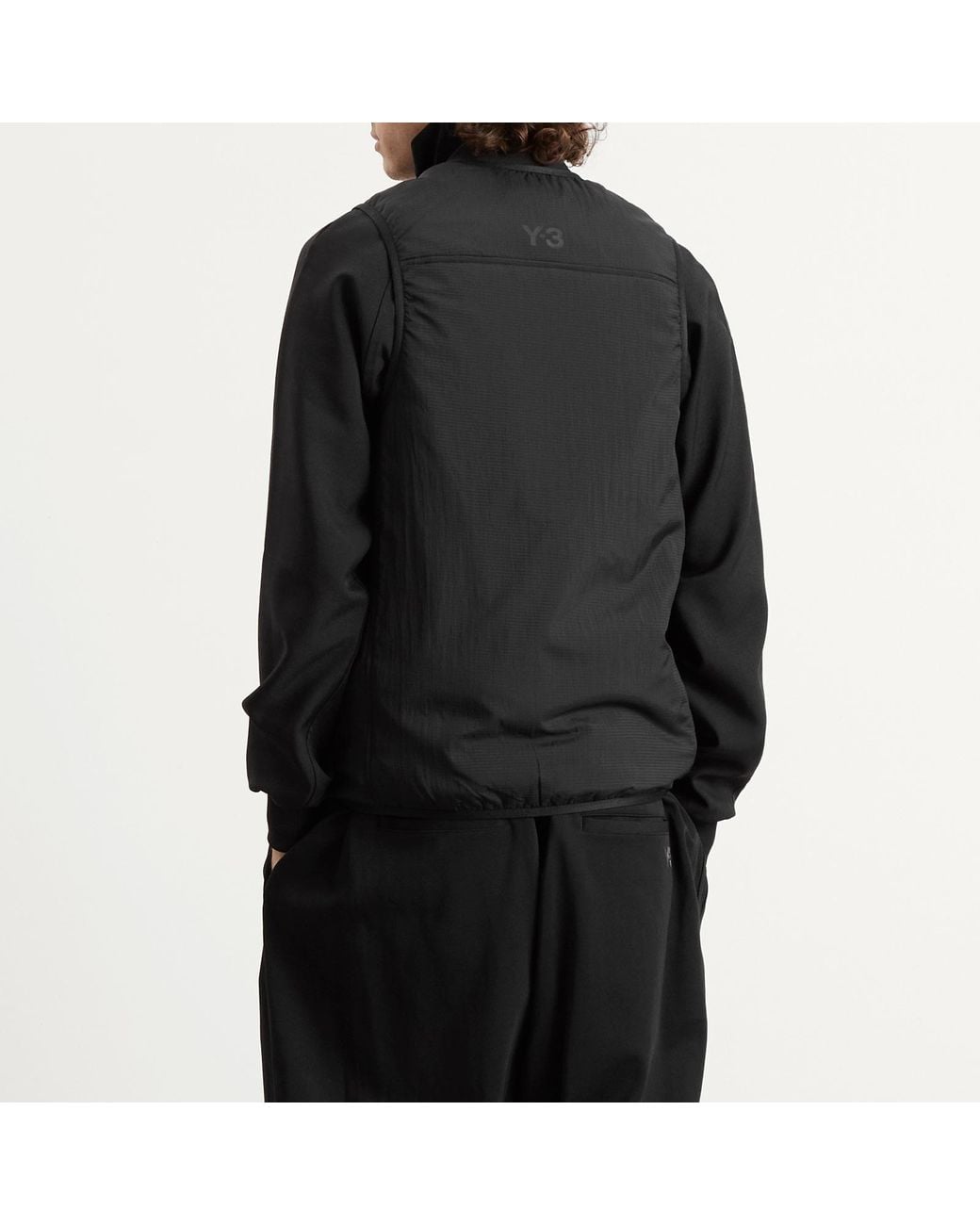 Y-3 Black Gilet for men