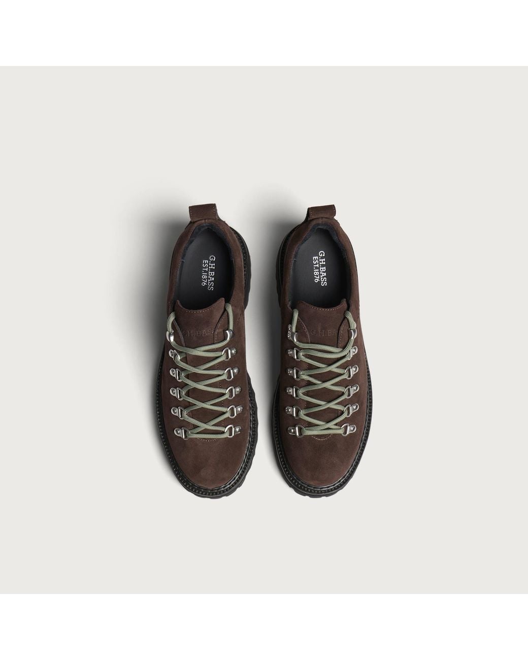 G.H.BASS Brown Mason Hiker Low Boot for men