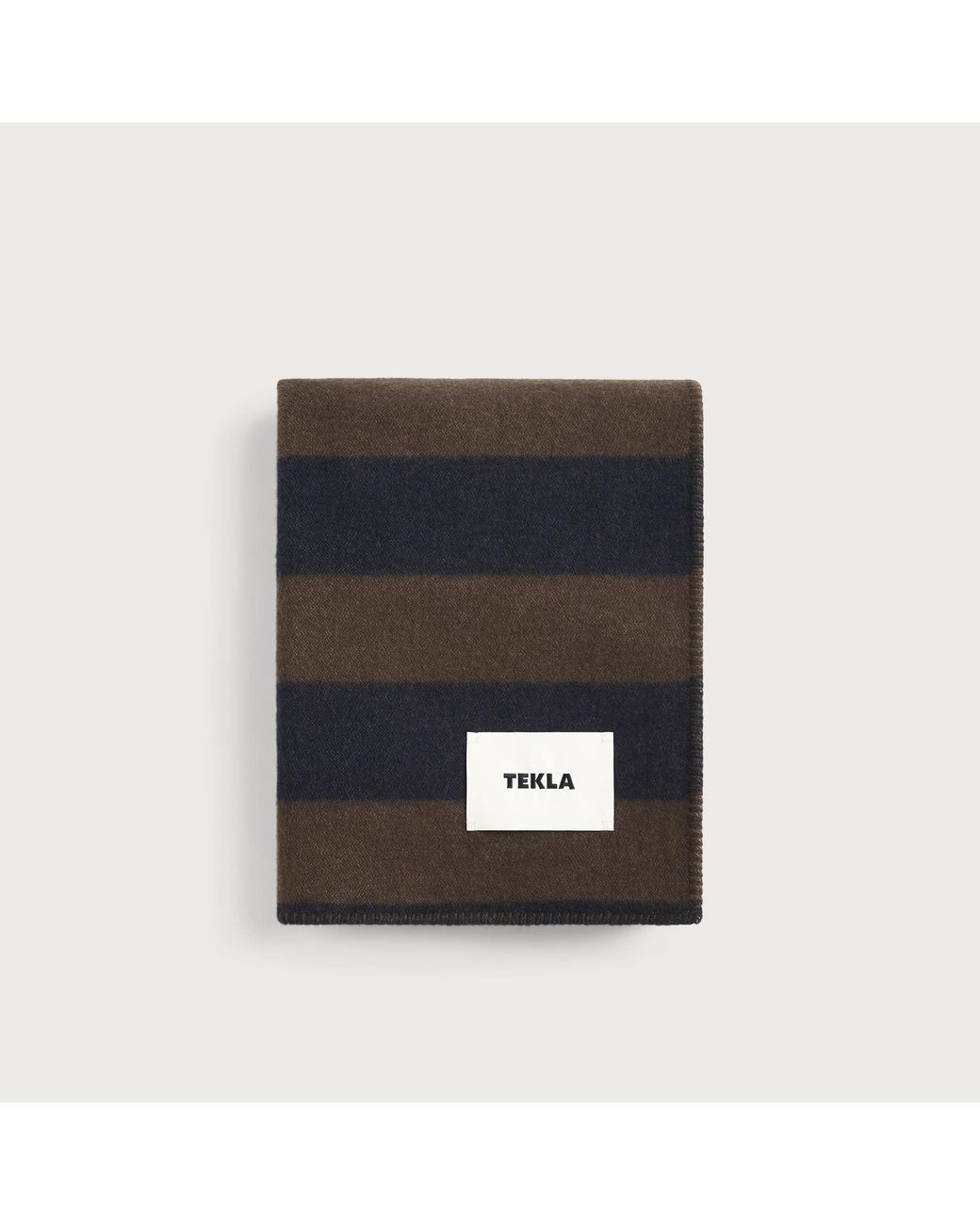 Tekla Black Lambswool Blanket