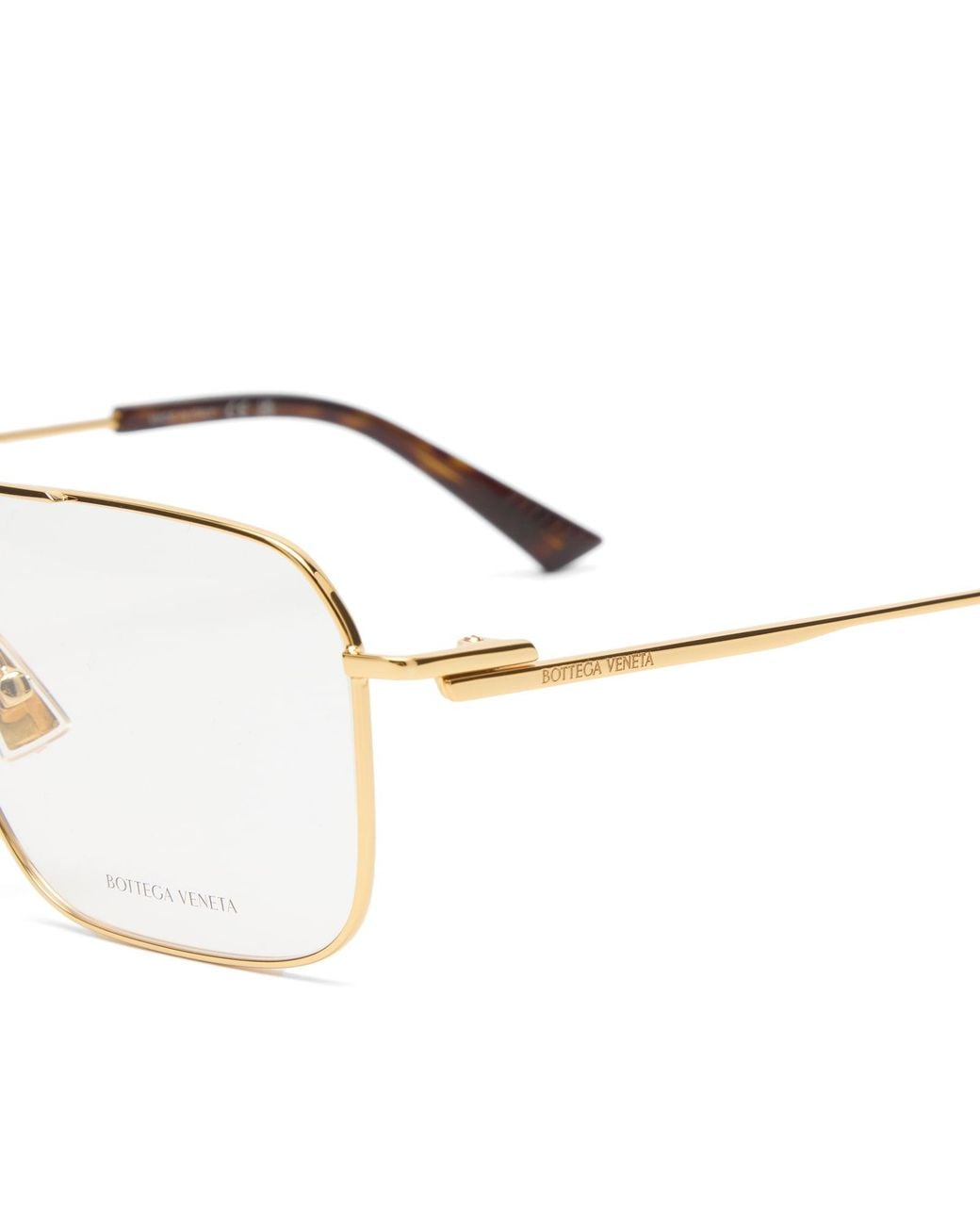 Bottega Veneta Metallic Bottega Veneta Bv1384O Split Optical Glasses for men