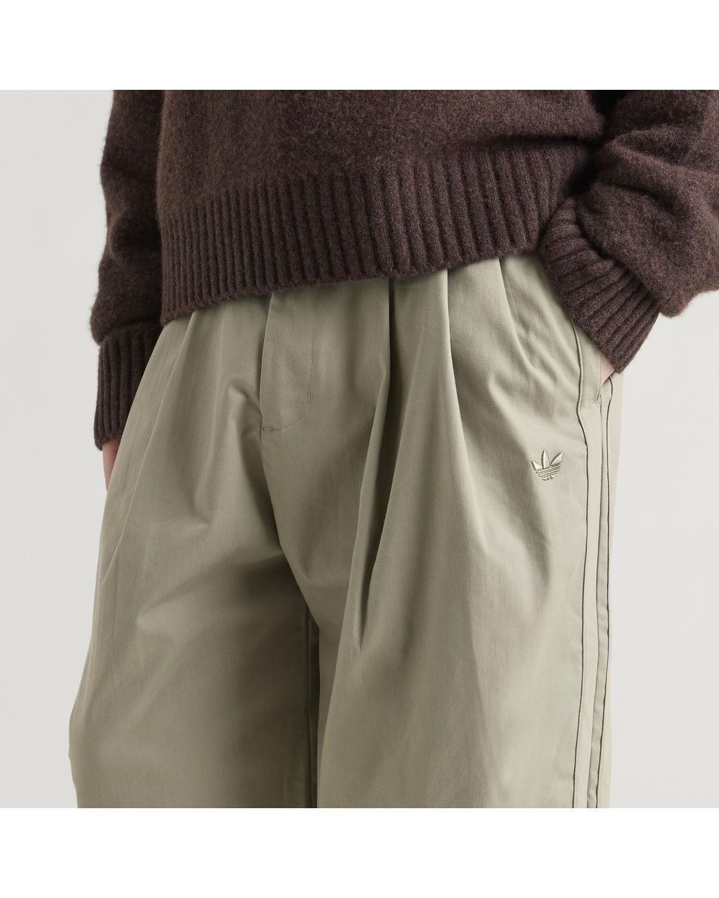 Adidas Green Pleated Pant for men