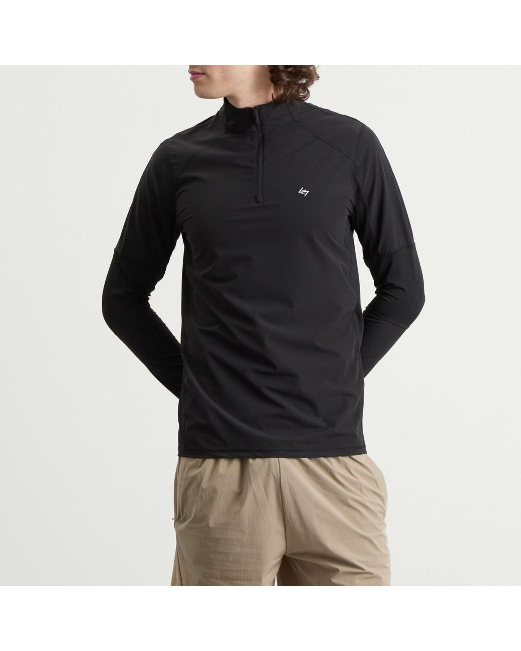 REPRESENT 247 Black Run Quarter Zip for men