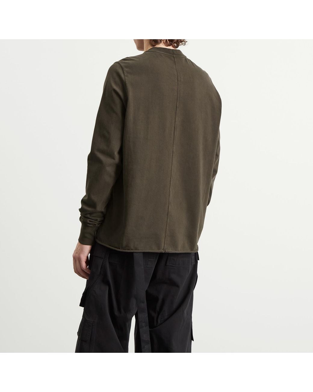 Rick Owens Green Crewneck Sweat for men