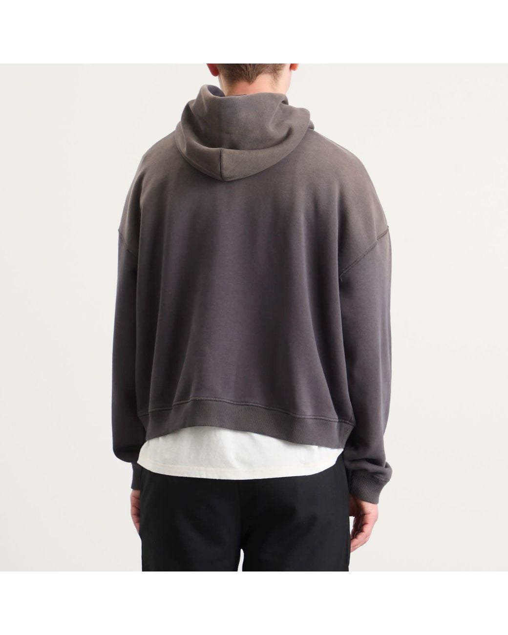 Represent Gray Rep Reverse Applique Hoodie for men