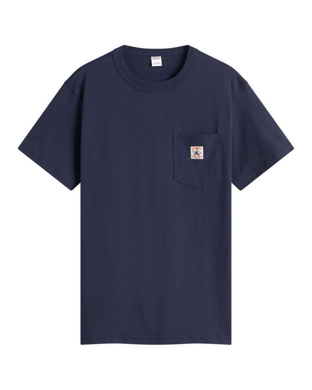 Randy's Garments Blue Logo Pocket T-Shirt for men