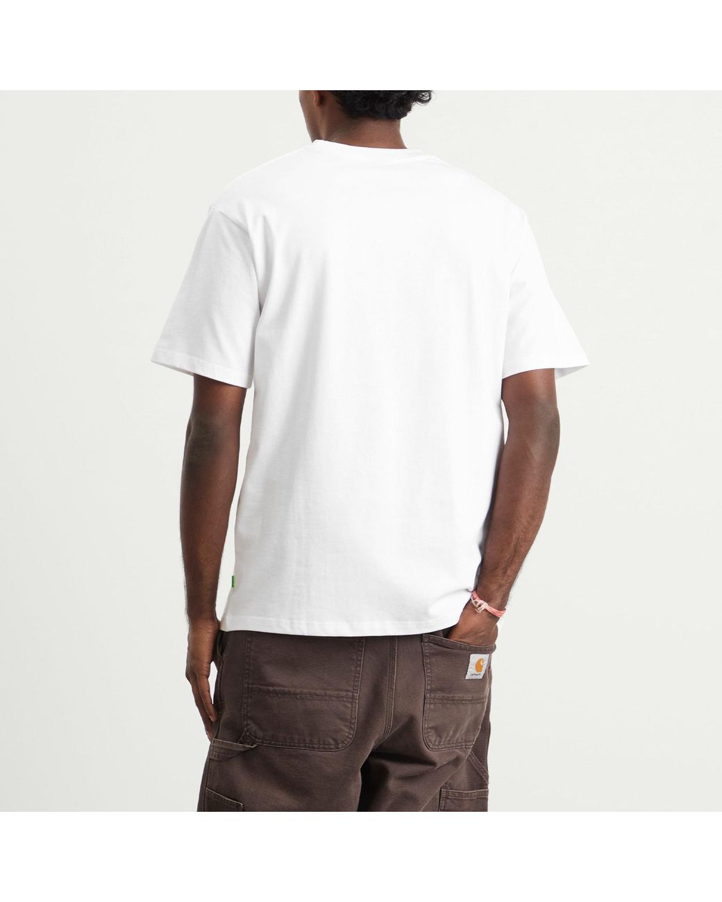 Postalco White Headline T-Shirt for men