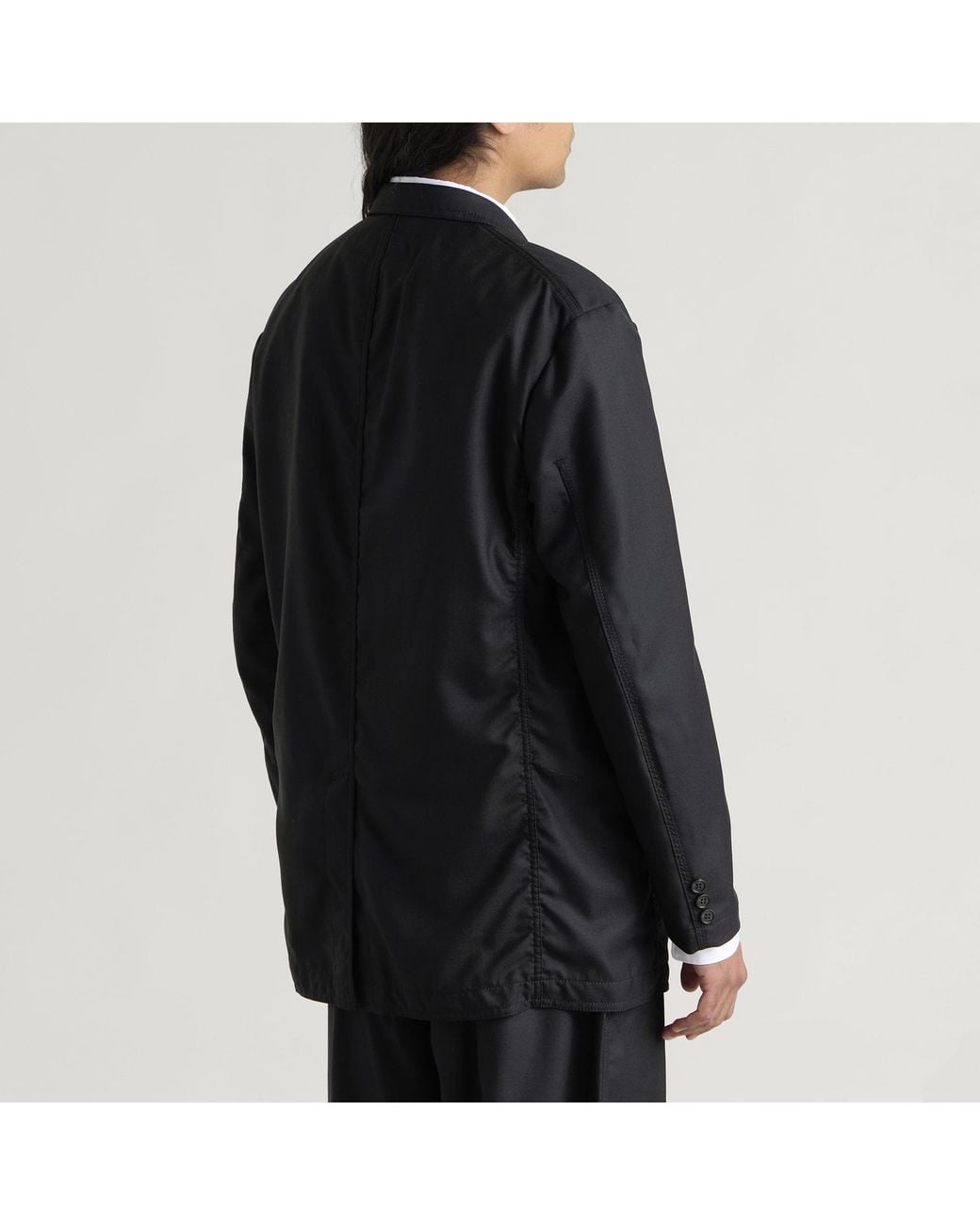 Comme des Garçons Black Wool Gabardine Blazer for men