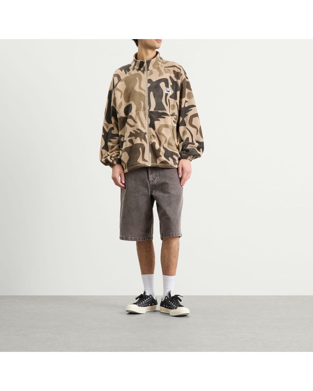 by Parra Brown Just Like Heaven Fleece Jacket for men
