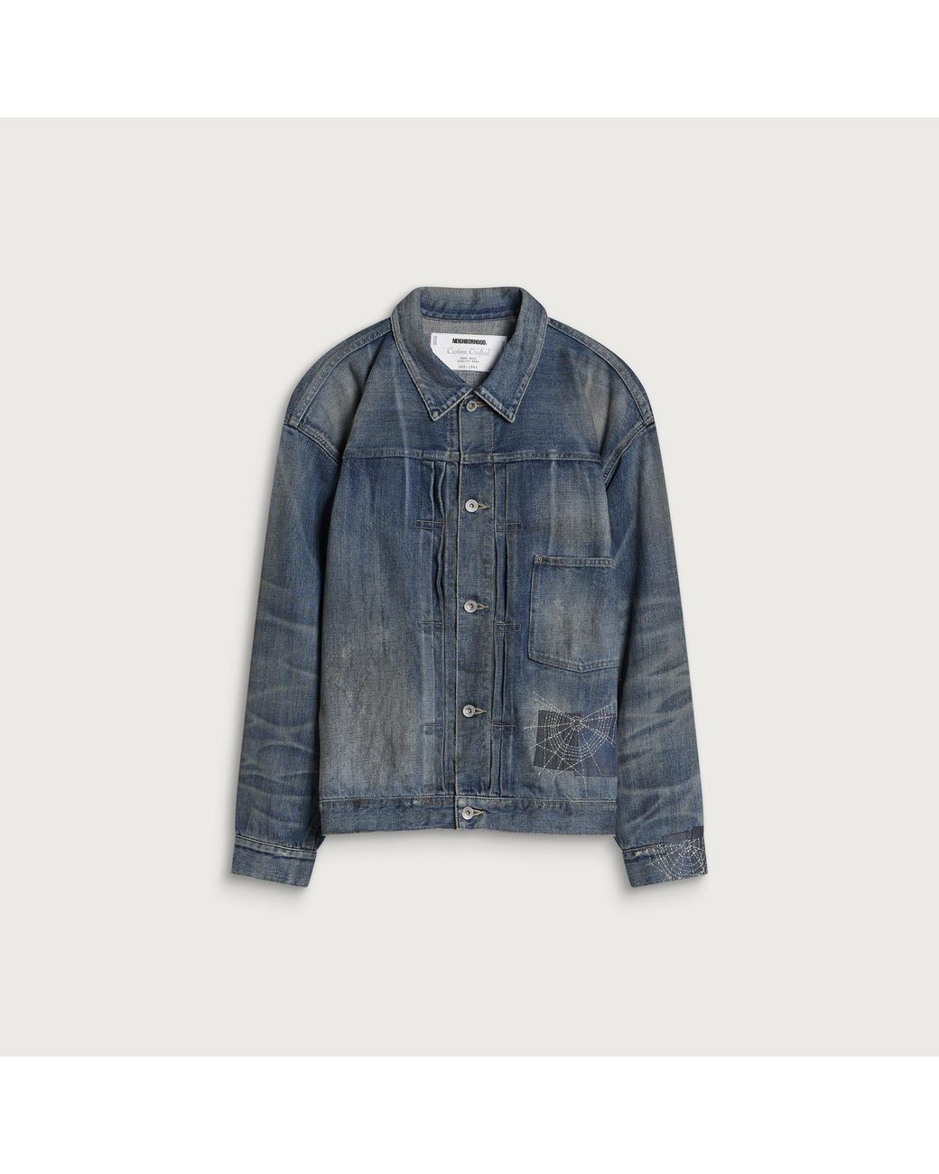 Neighborhood Blue Savage Denim Type-1 Jacket for men