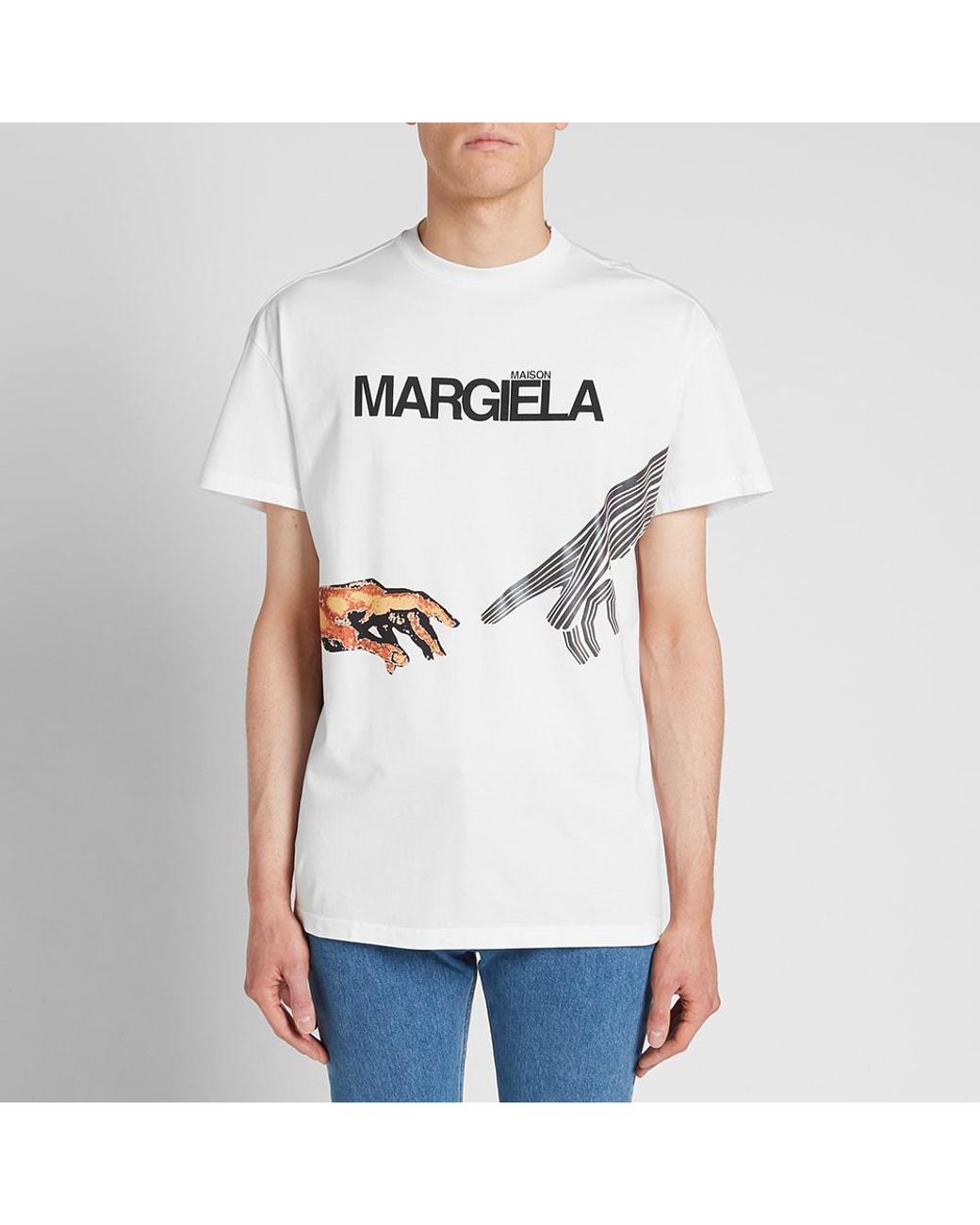 ひし型 名作【Maison Margiela】White pain T shirt - 通販 - ezshoptt.com