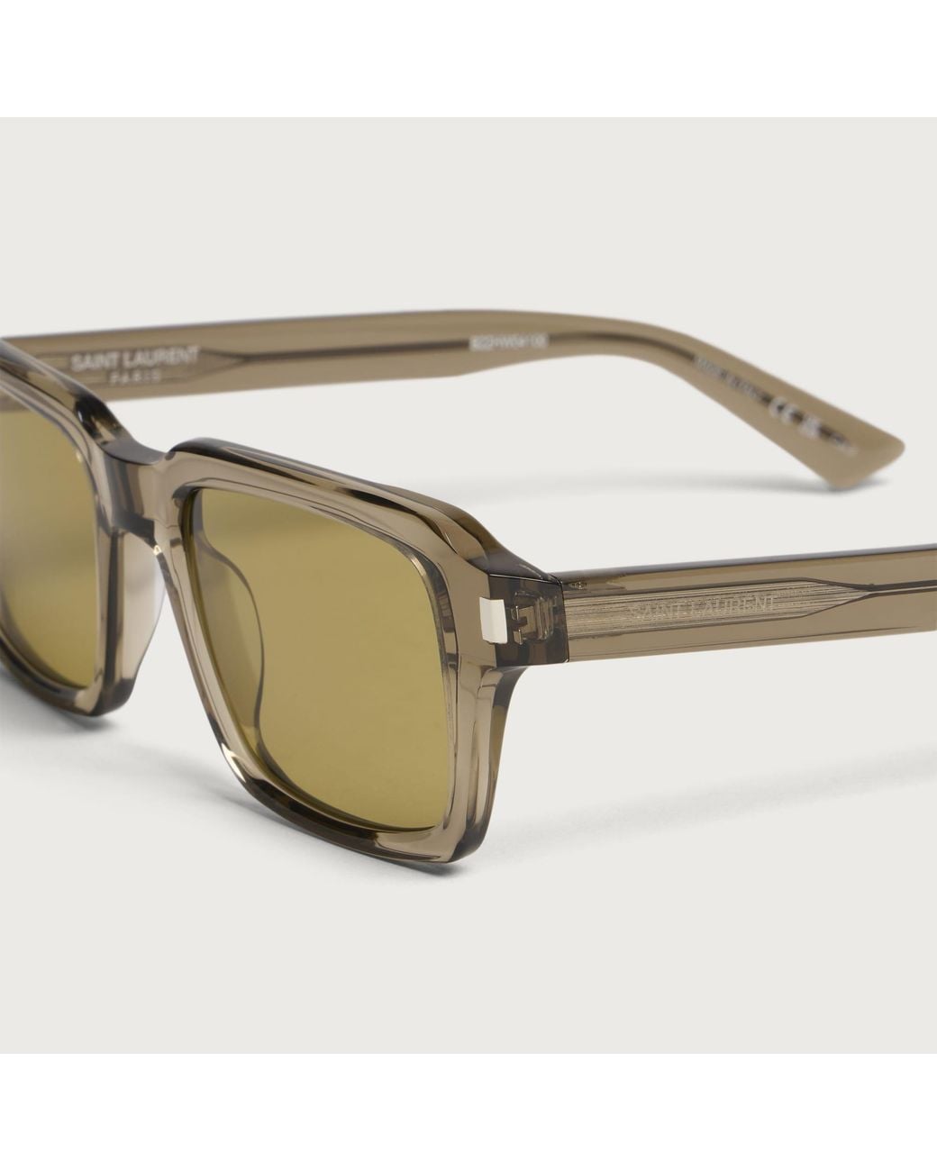 Saint Laurent Green Saint Laurent 947 Corner Angle Sunglasses for men