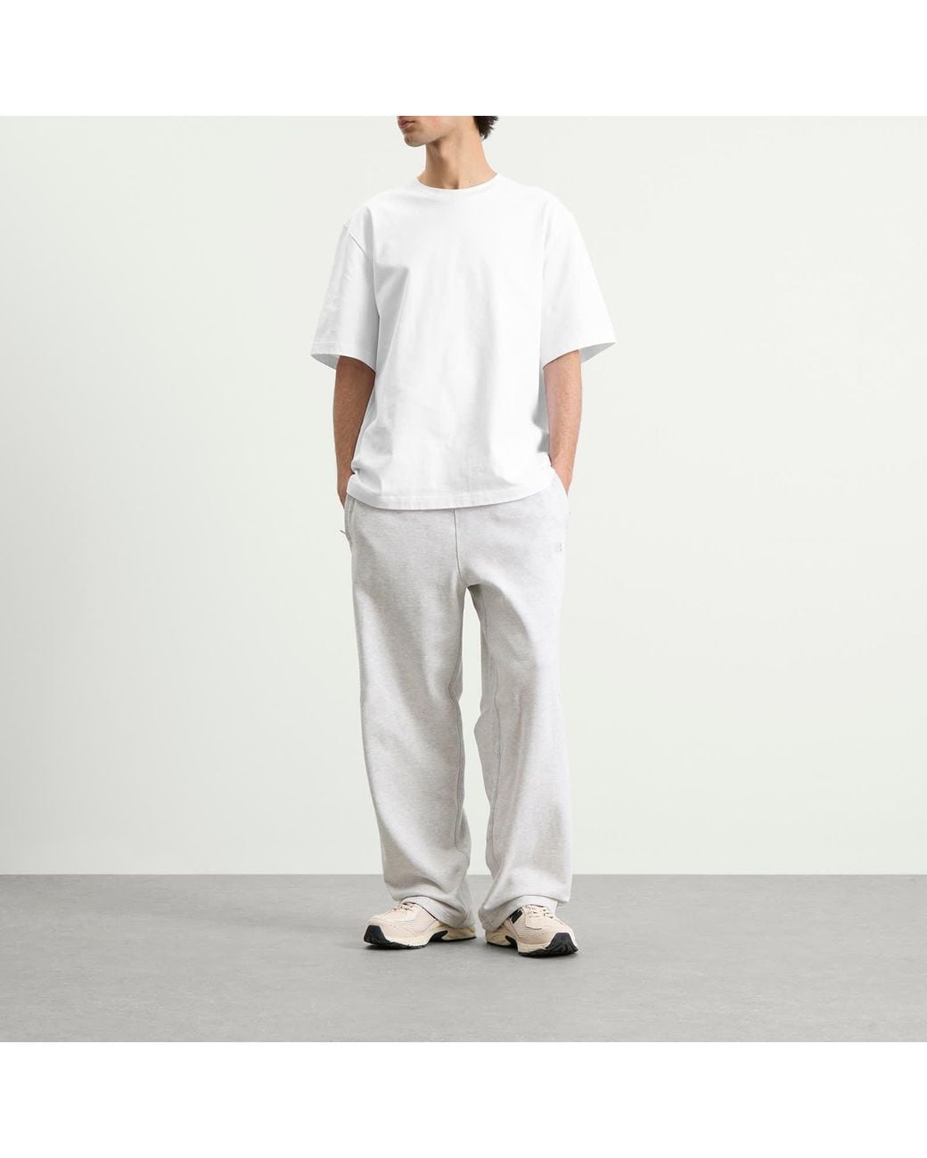 New Balance Athletics French Terry Pant in White for Men | Lyst