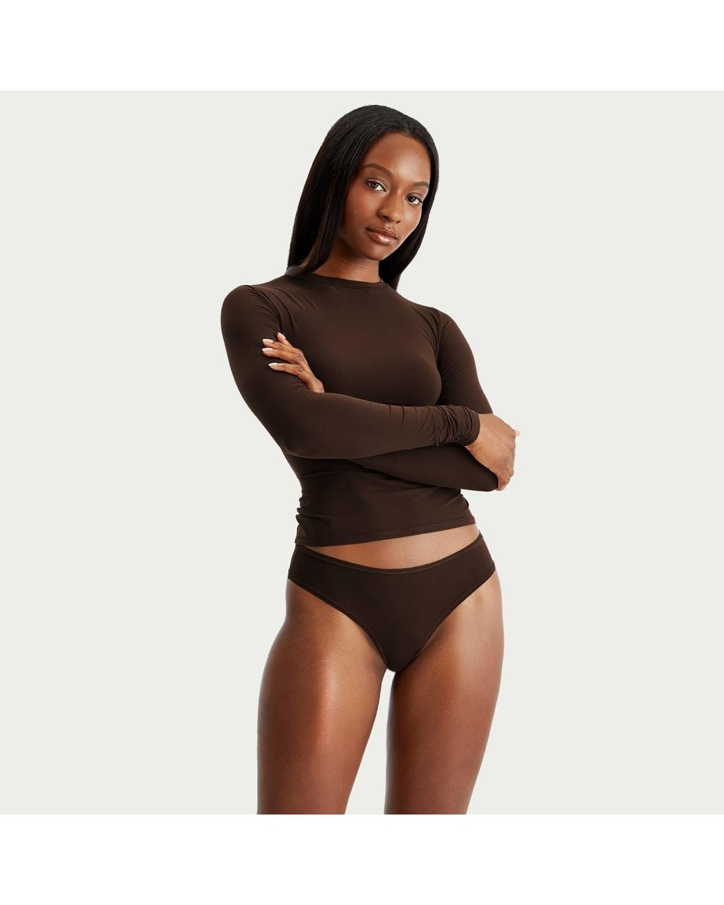 Skims Brown Fits Everybody Thong