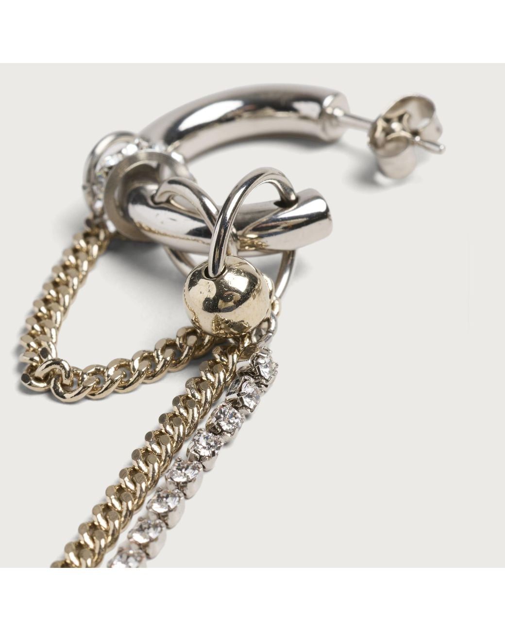 Justine Clenquet White Amber Earrings