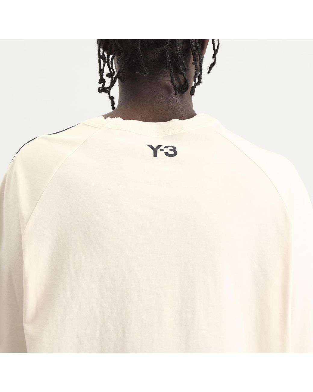 Y-3 Natural Distressed Short Sleeve T-Shirt for men