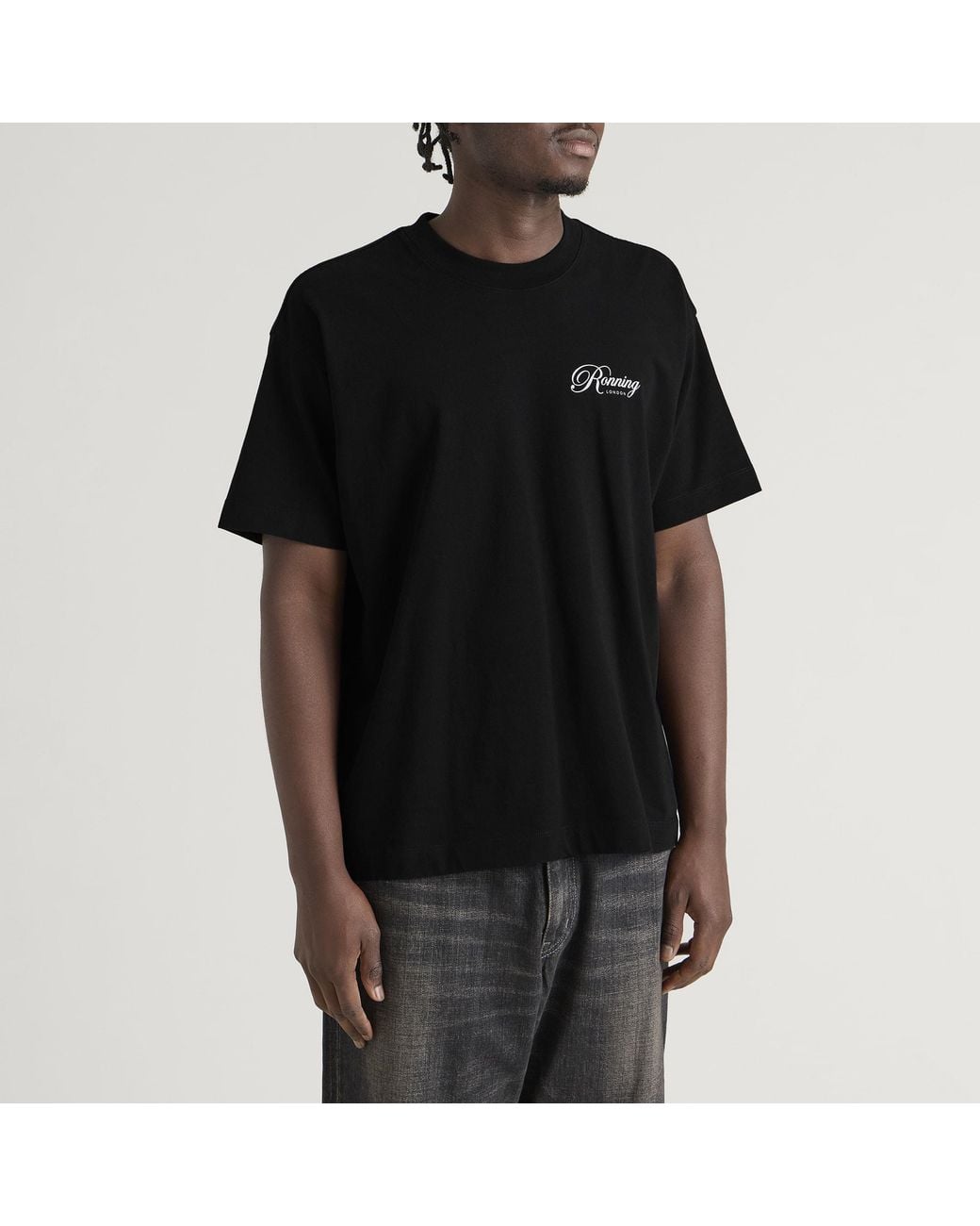 Ronning Black Script T-Shirt for men